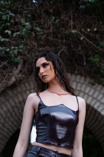 Maroon corset