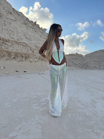 Bling white pants