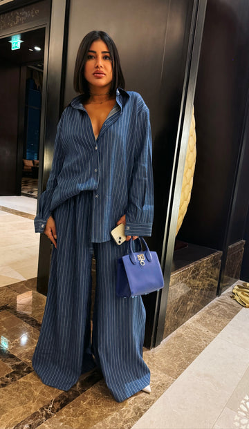 Denim linen set