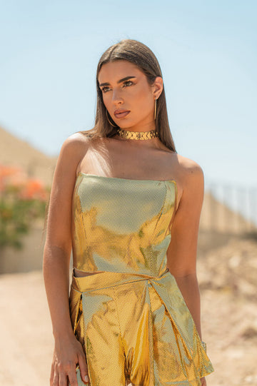 Gold Mirror Corset