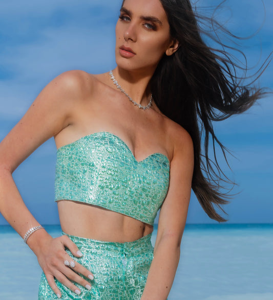 Sea waves corset