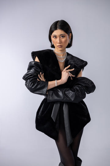 Furry zippered jacket