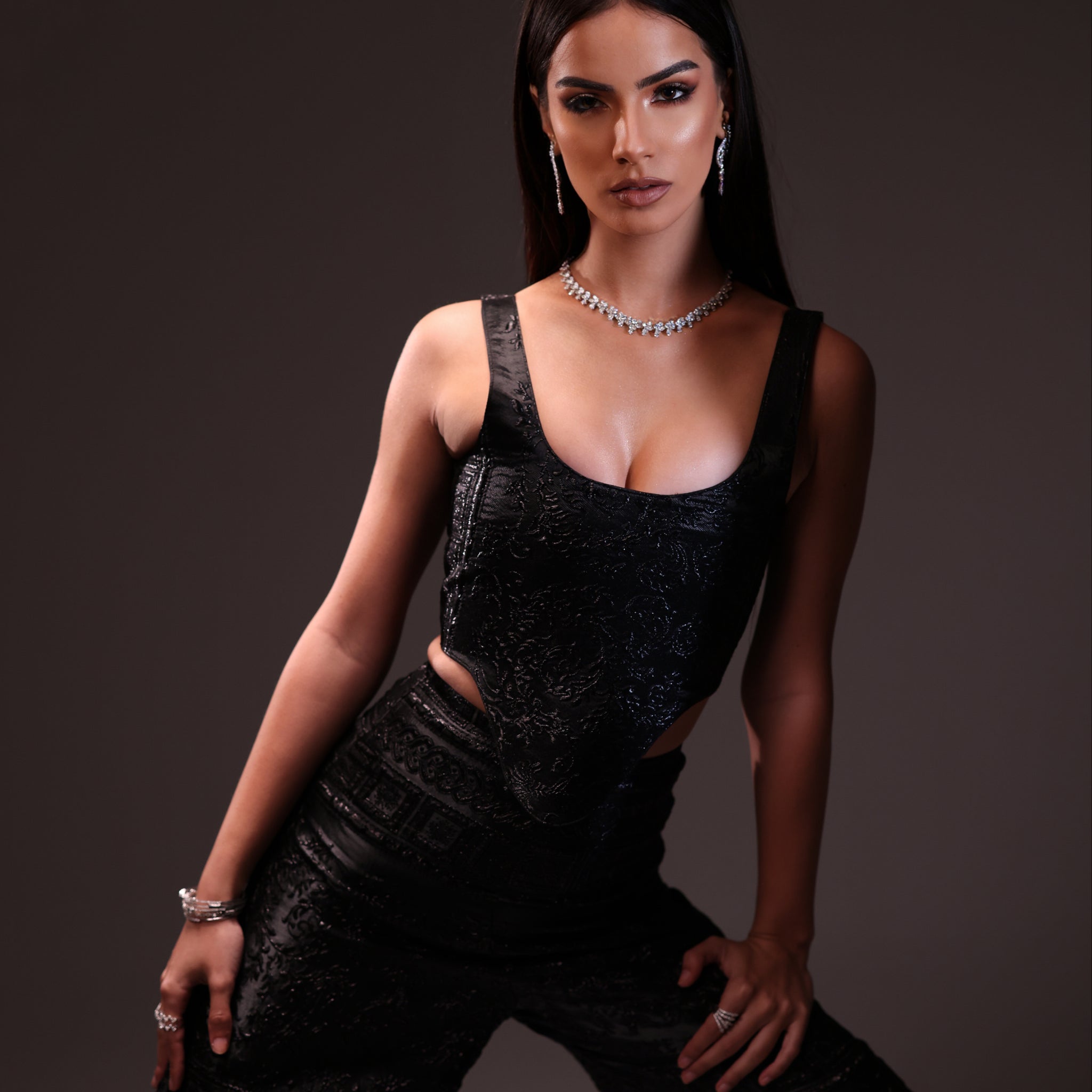 The brocade corset