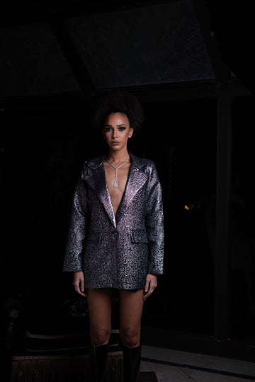 Graphite glow blazer