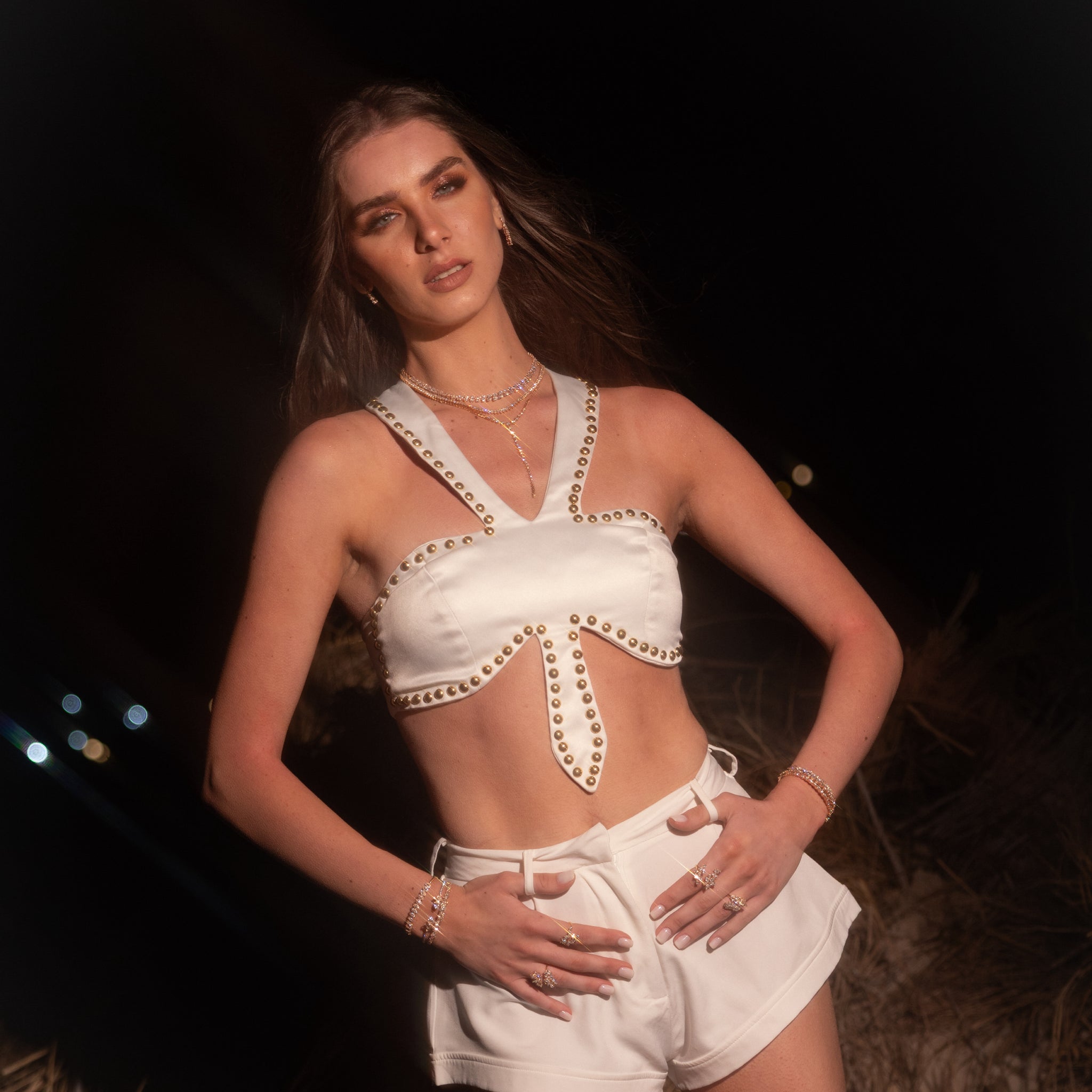 Key of life top in white