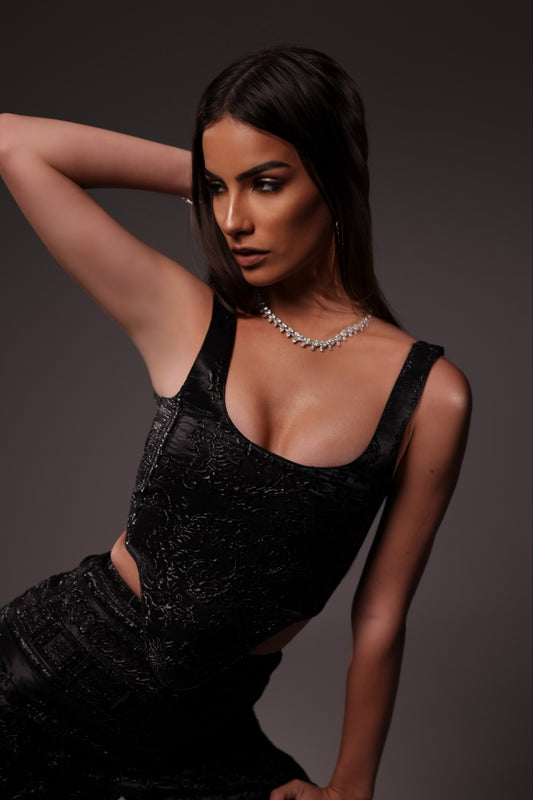 The brocade corset