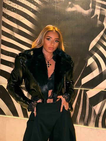 The fur Verne cropped jacket